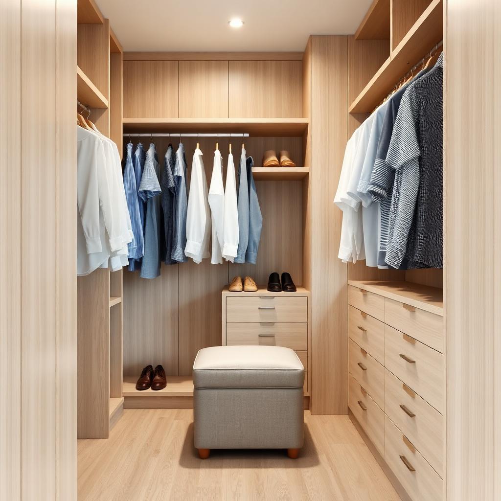 Light Wood Walk-In